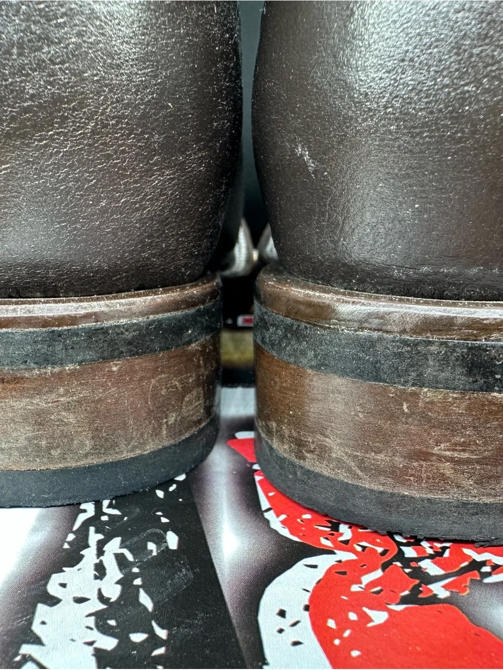 Rockin Leather Kids Brown Cowboy boots size 3 in EUC